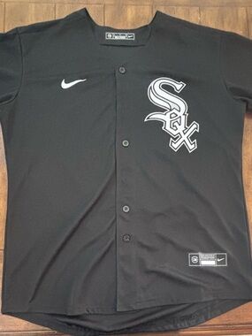 Chicago White Sox Colson Montgomery Black Baseball Jersey Adult Medium NWT